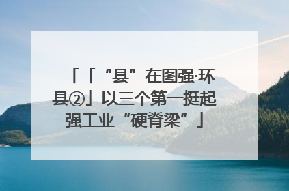 「“县”在图强·环县②」以三个第一挺起强工业“硬脊梁”