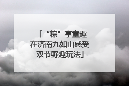 “粽”享童趣 在济南九如山感受双节野趣玩法