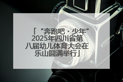 “奔跑吧・少年”2025年四川省第八届幼儿体育大会在乐山圆满举行