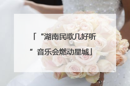 “湖南民歌几好听”音乐会燃动星城