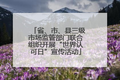 省、市、县三级市场监管部门联合组织开展“世界认可日”宣传活动