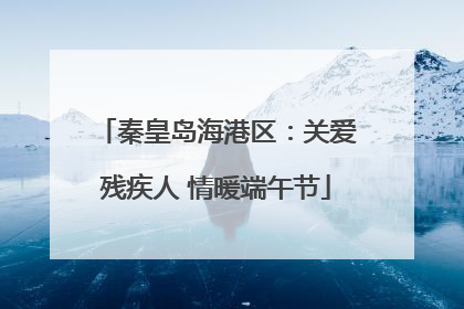 秦皇岛海港区：关爱残疾人 情暖端午节