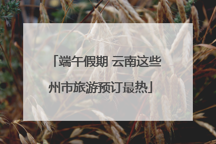端午假期 云南这些州市旅游预订最热