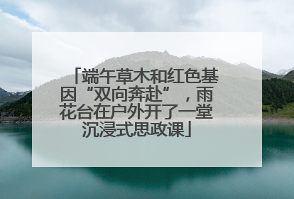 端午草木和红色基因“双向奔赴”，雨花台在户外开了一堂沉浸式思政课