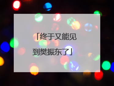 终于又能见到樊振东了
