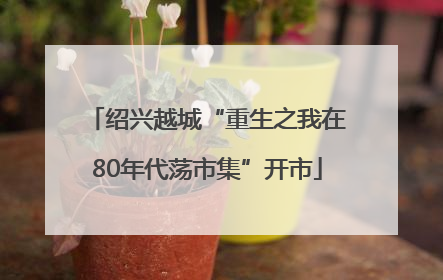 绍兴越城“重生之我在80年代荡市集”开市