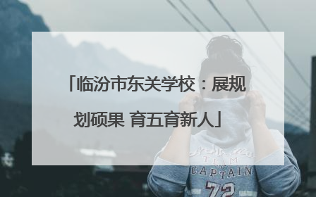 临汾市东关学校：展规划硕果 育五育新人
