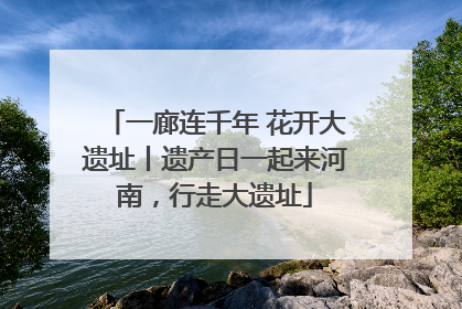 一廊连千年 花开大遗址丨遗产日一起来河南，行走大遗址