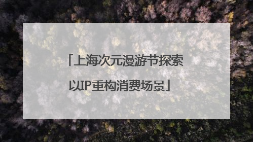 上海次元漫游节探索以IP重构消费场景