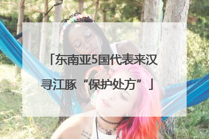 东南亚5国代表来汉寻江豚“保护处方”