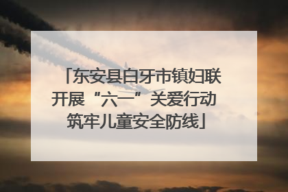 东安县白牙市镇妇联开展“六一”关爱行动 筑牢儿童安全防线