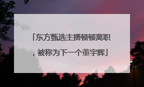 东方甄选主播顿顿离职，被称为下一个董宇辉