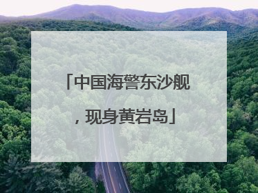 中国海警东沙舰，现身黄岩岛