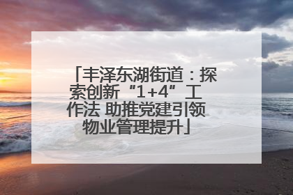 丰泽东湖街道：探索创新“1+4”工作法 助推党建引领物业管理提升