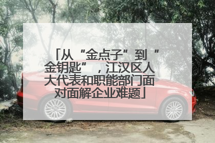 从“金点子”到“金钥匙”，江汉区人大代表和职能部门面对面解企业难题
