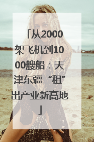 从2000架飞机到1000艘船：天津东疆“租”出产业新高地