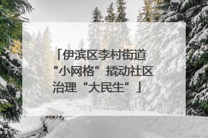 伊滨区李村街道 “小网格”撬动社区治理“大民生”
