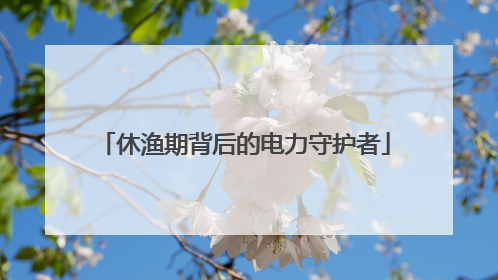 休渔期背后的电力守护者