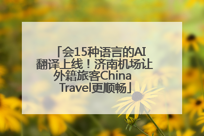 会15种语言的AI翻译上线！济南机场让外籍旅客China Travel更顺畅