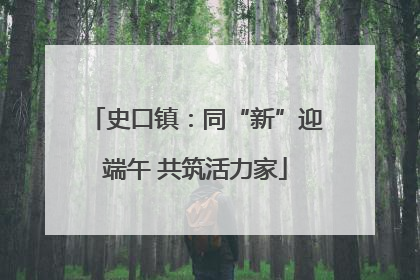 史口镇：同“新”迎端午 共筑活力家