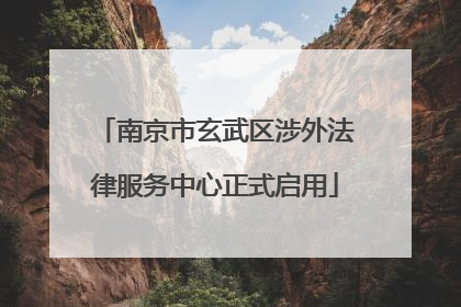 南京市玄武区涉外法律服务中心正式启用
