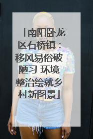 南阳卧龙区石桥镇：移风易俗破陋习 环境整治绘就乡村新图景