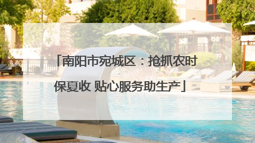 南阳市宛城区：抢抓农时保夏收 贴心服务助生产