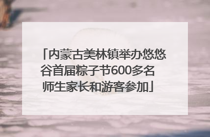 内蒙古美林镇举办悠悠谷首届粽子节600多名师生家长和游客参加