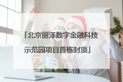 北京丽泽数字金融科技示范园项目首栋封顶