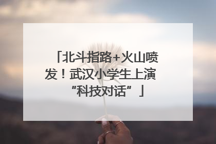 北斗指路+火山喷发！武汉小学生上演“科技对话”