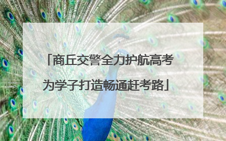商丘交警全力护航高考 为学子打造畅通赶考路