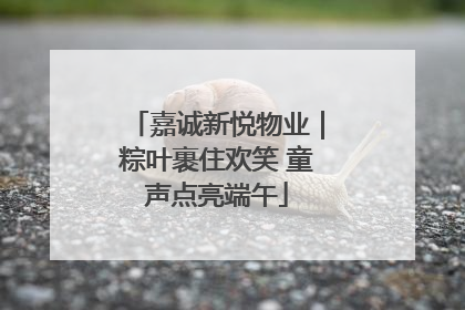 嘉诚新悦物业｜粽叶裹住欢笑 童声点亮端午