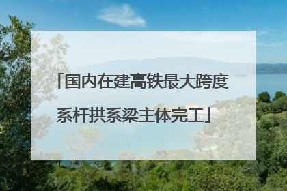 国内在建高铁最大跨度系杆拱系梁主体完工