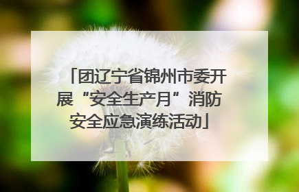 团辽宁省锦州市委开展“安全生产月”消防安全应急演练活动