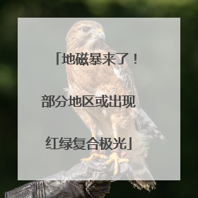地磁暴来了！部分地区或出现红绿复合极光