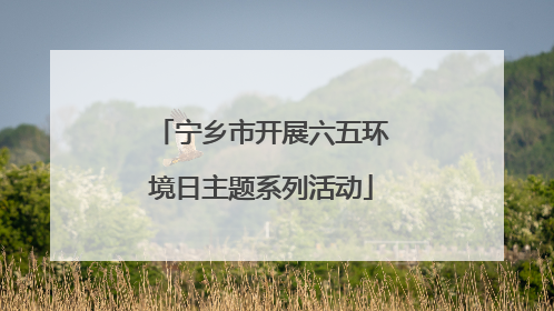 宁乡市开展六五环境日主题系列活动