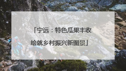 宁远：特色瓜果丰收绘就乡村振兴新图景