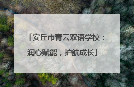 安丘市青云双语学校：润心赋能，护航成长