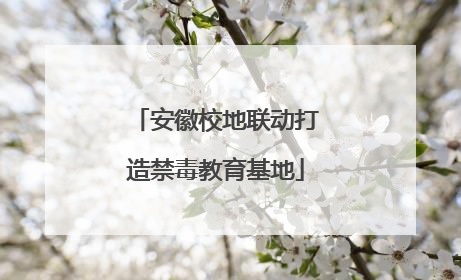 安徽校地联动打造禁毒教育基地