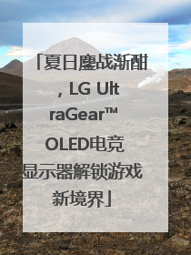 夏日鏖战渐酣，LG UltraGear™ OLED电竞显示器解锁游戏新境界