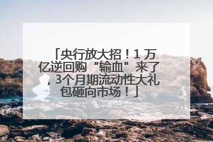 央行放大招！1 万亿逆回购“输血”来了，3个月期流动性大礼包砸向市场！