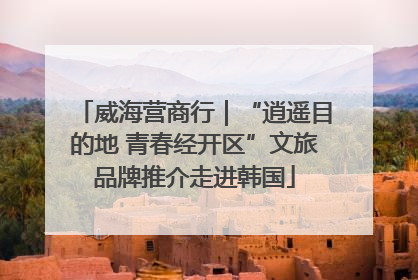 威海营商行｜“逍遥目的地 青春经开区”文旅品牌推介走进韩国