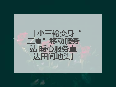 小三轮变身“三夏”移动服务站 暖心服务直达田间地头