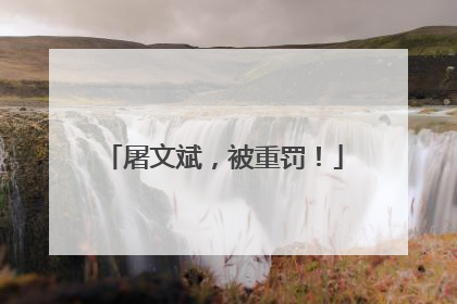 屠文斌，被重罚！