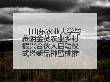 山东农业大学与蒙阴金葵农业乡村振兴合伙人启动仪式暨新品种蜜桃推介活动举行