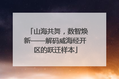 山海共舞，数智焕新——解码威海经开区的跃迁样本
