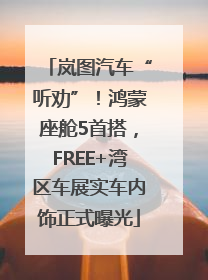 岚图汽车“听劝”！鸿蒙座舱5首搭，FREE+湾区车展实车内饰正式曝光