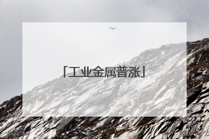工业金属普涨