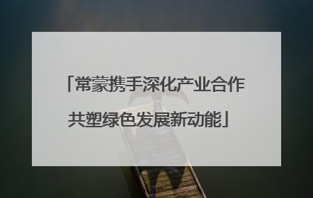 常蒙携手深化产业合作 共塑绿色发展新动能