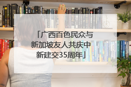广西百色民众与新加坡友人共庆中新建交35周年